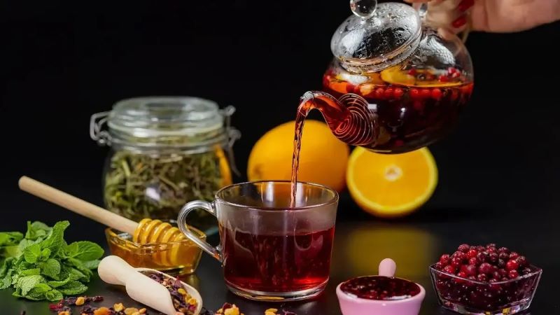 تهیه چای میوه ای